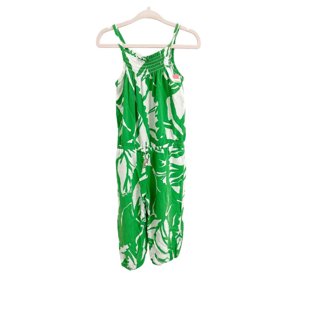 Lilly Pulitzer for Target green and white tropical toddler 2T jumpsuit